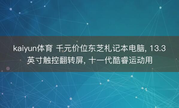 kaiyun体育 千元价位东芝札记本电脑, 13.3英寸触控翻转屏, 十一代酷睿运动用