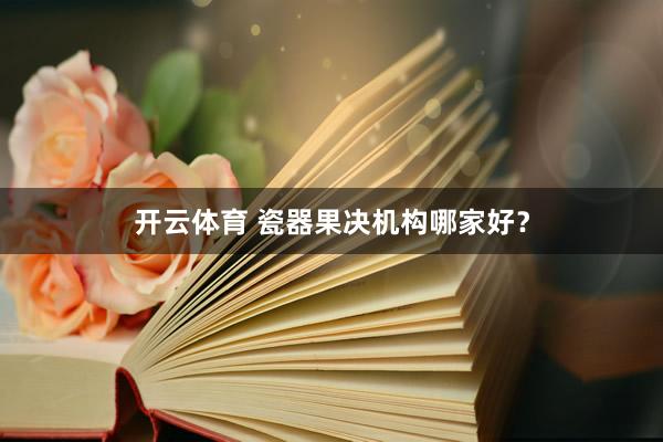开云体育 瓷器果决机构哪家好？
