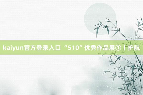 kaiyun官方登录入口 “510”优秀作品展①丨护航