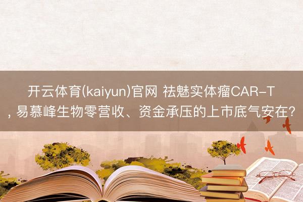 开云体育(kaiyun)官网 祛魅实体瘤CAR-T， 易慕峰生物零营收、资金承压的上市底气安在?